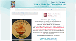 Desktop Screenshot of fireduppottery.com